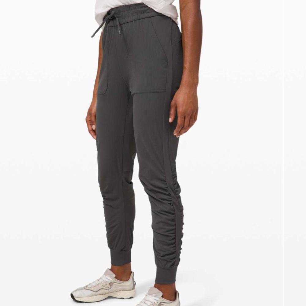 - Like new lululemon beyond the studio jogger graphite gray size 8, 28”